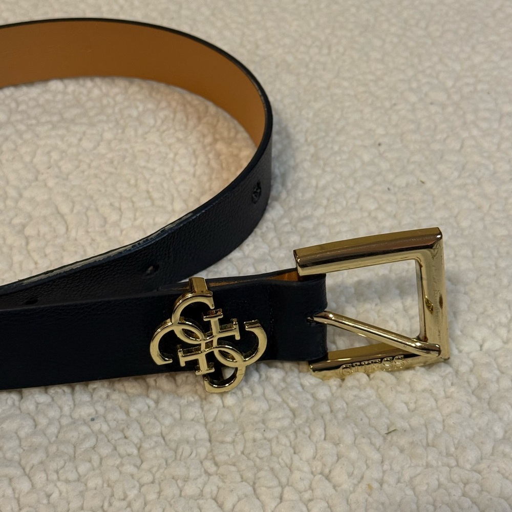 Elegant Black and Gold Belt